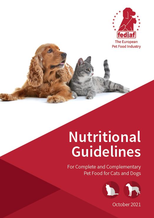 Page de couverture du Guide Nutritionnel 2021 de la fediaf.