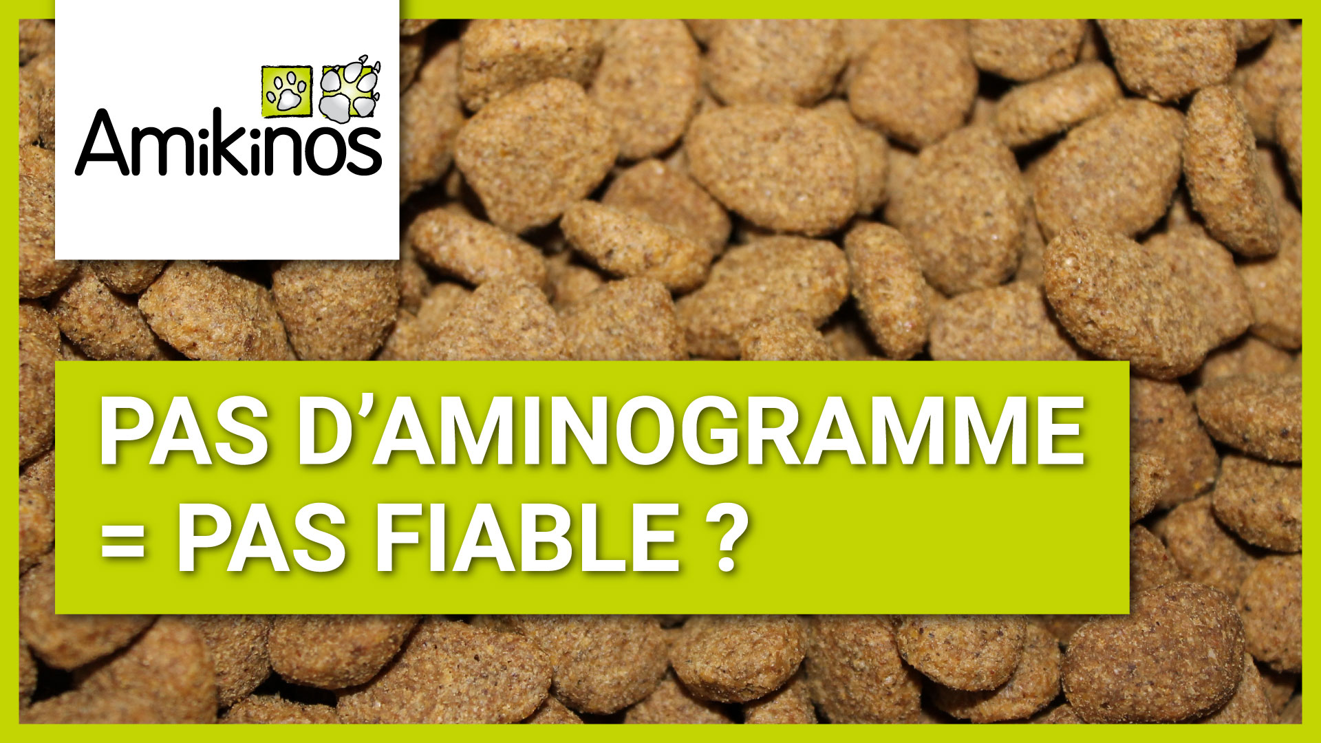 Pas d'aminogramme = Pas fiable ?